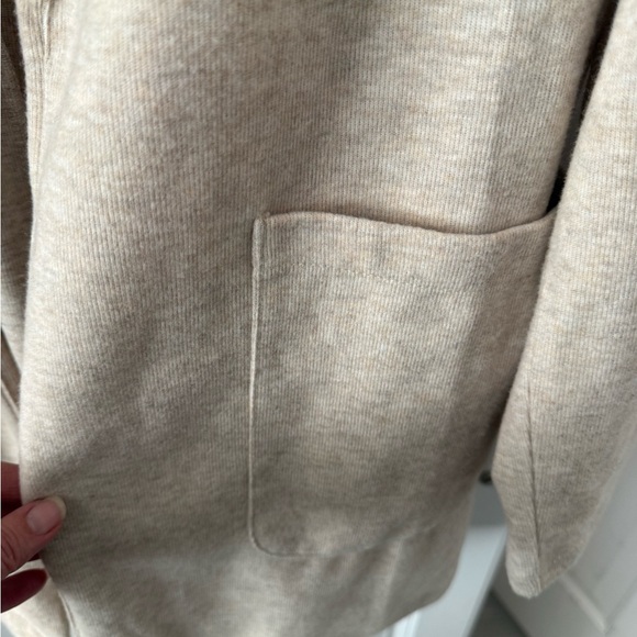 Chic Beige Open Front Cardigan - Picture 2 of 7